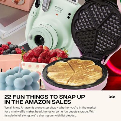We all know @amazon is a one-stop shop – whether you’re in the market for a mini waffle maker he