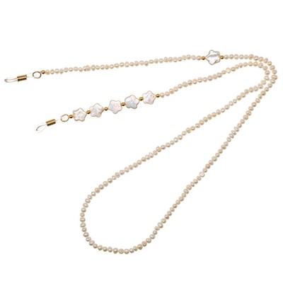 Shooting Stars Pearl-Beaded Glasses Chain from Talis Chains