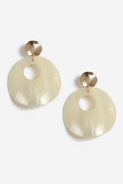 Large Shell Drop Earrings