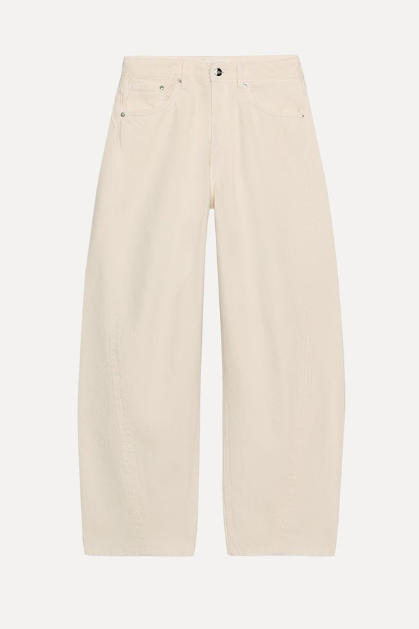 Trf Mid-Waist Baggy Balloon Jeans from Zara
