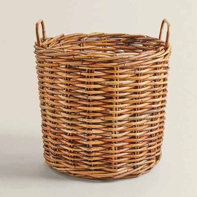 Chunky Rattan Basket from Zara