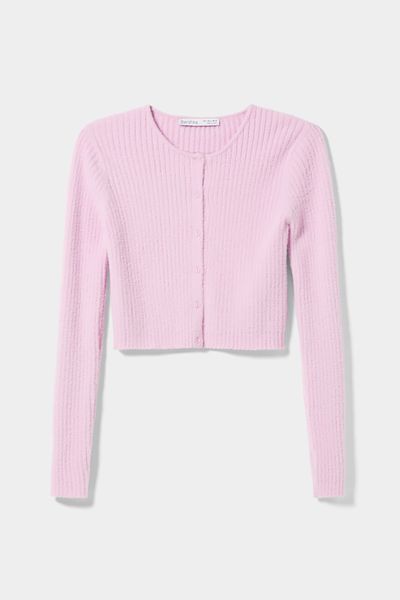 Fuzzy Knit Cardigan from Bershka