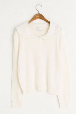 Crochet Collar Cardigan from Olive Clothing
