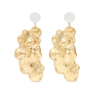 Sirene Gold-Plated Faux Pearl Earrings from Peet Dullaert