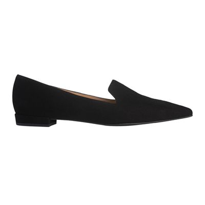 Black Suede Flats from L.K. Bennett