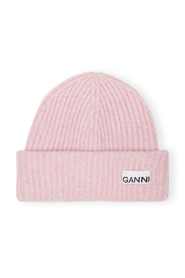 Ribbed Wool Beanie from Ganni