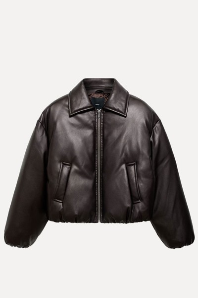 Quilted Bomber Jacket from Mango