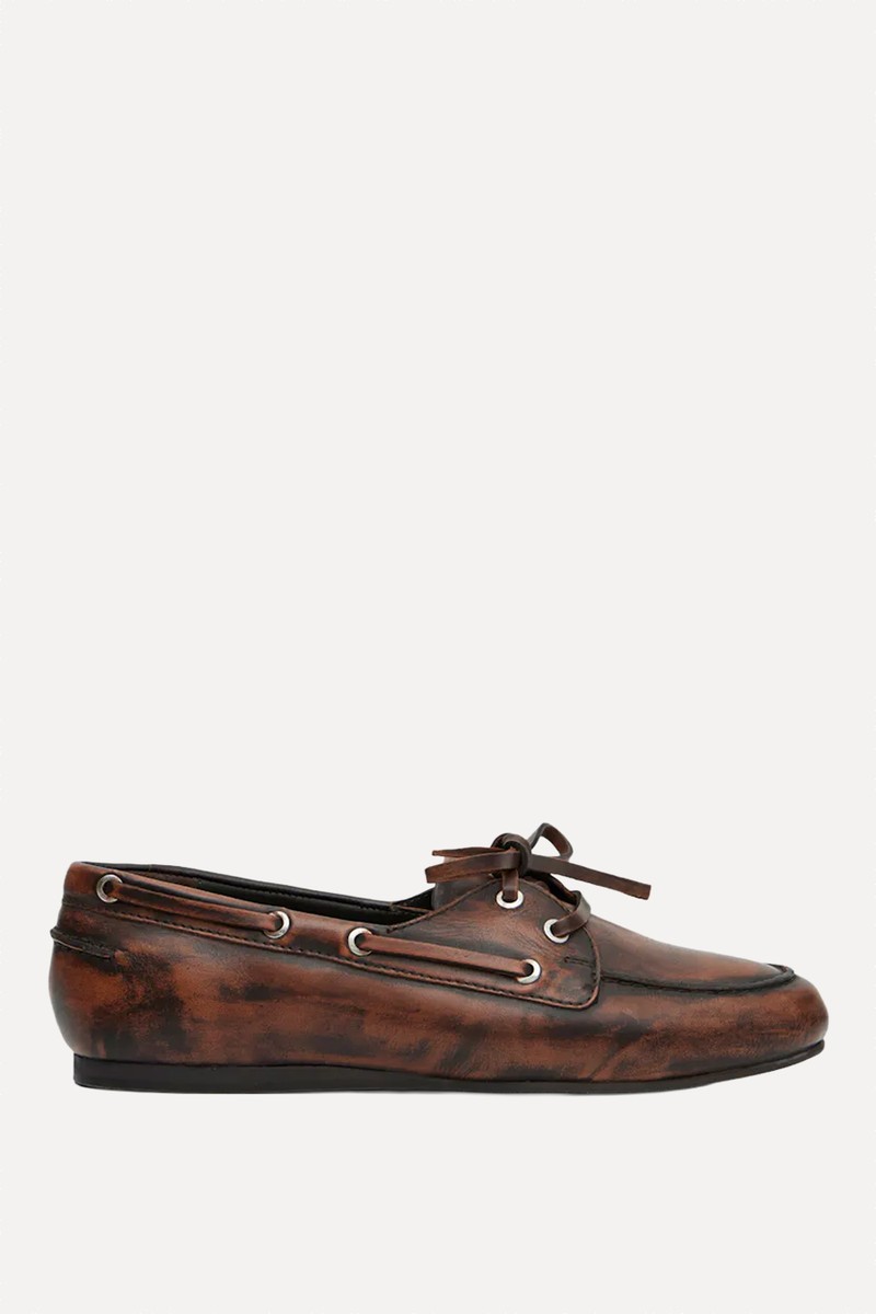 Leather Boat Shoes from Hush