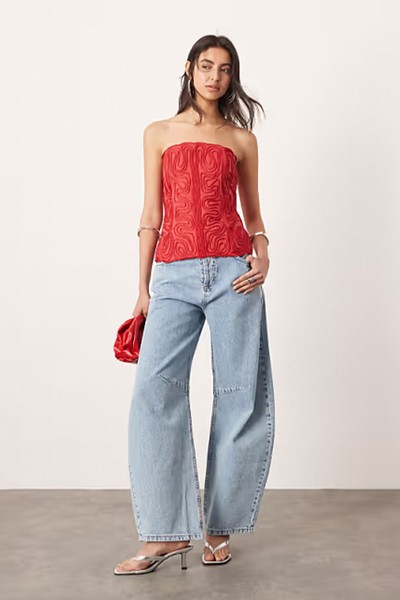 Embroidered Cornelli Structured Bandeau from ASOS