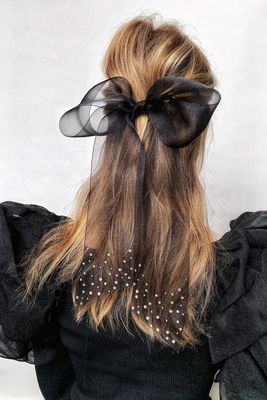 chanel hair bow ties