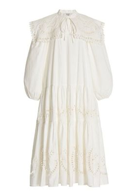 Santos Eyelet-Embroidered Cotton Tunic Dress from Sea
