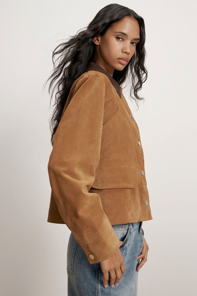 Walters Suede Jacket from Veronica Beard