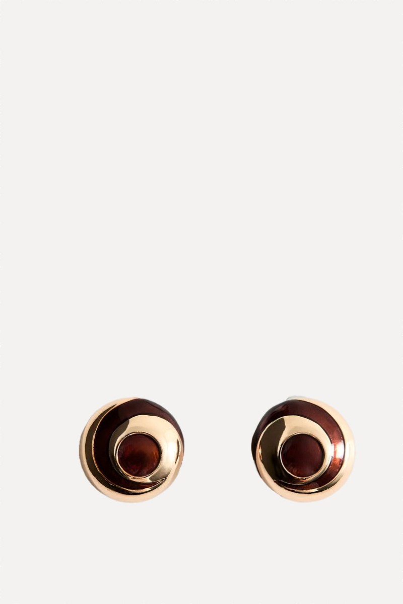 Embossed Spiral Earrings