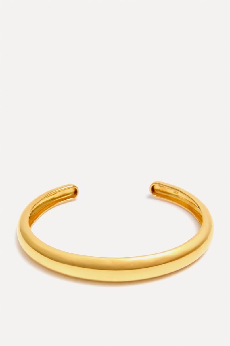 Gold Signature Chunky Cuff Bangle