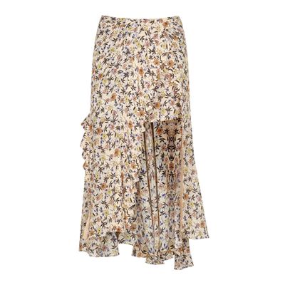 Floral-Print Wrap-Effect Midi Skirt from Chloé