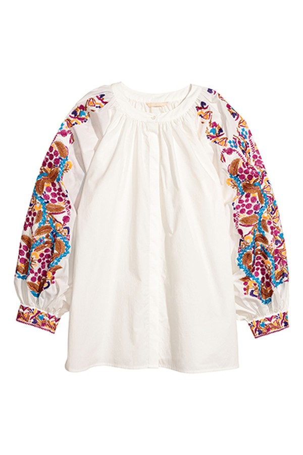 Blouse With Embroidery from H&M