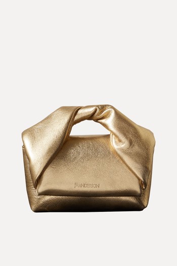 Nano Twister Metallic Leather Shoulder Bag from JW Anderson