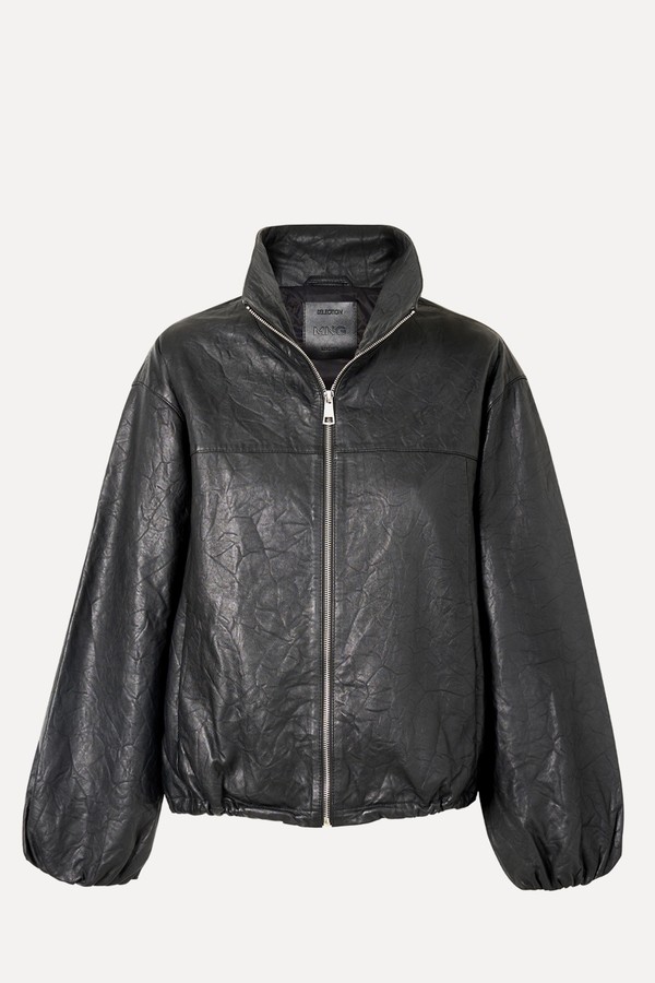 Oversized Leather Jacket