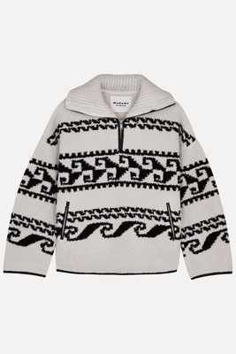 Marner Intarsia Half-Zip Fleece Sweatshirt from Isabel Marant Étoile