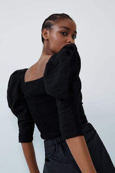 Voluminous Textured Top from Zara