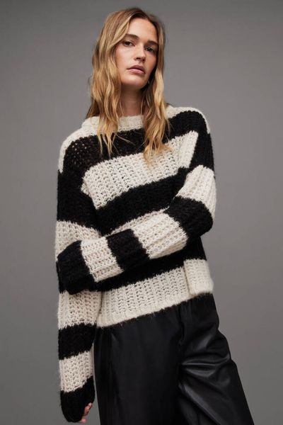 Britt Striped Chunky Loose Stitch Jumper