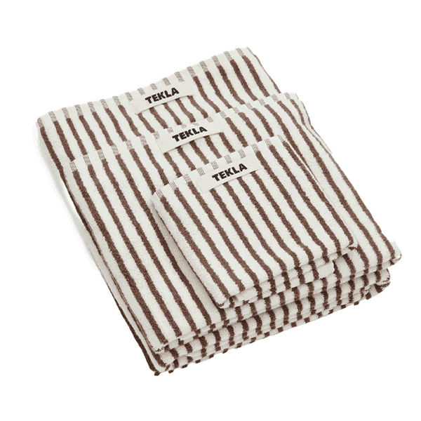Striped Cotton Washcloth from TEKLA