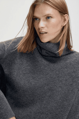 Wool & Cashmere High Neck Sweater from Massimo Dutti