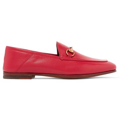 Brixton Horsebit-detailed leather collapsible-heel loafers from Gucci