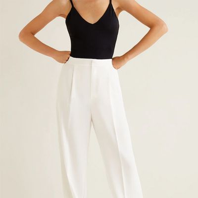 High-Waist Palazzo Trousers from Mango