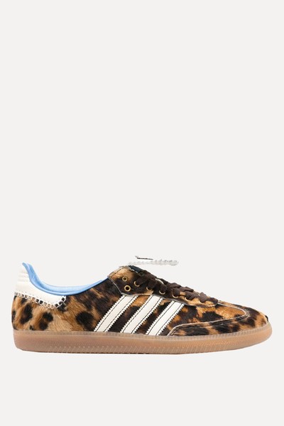 Pony Leopard Print Samba Trainers from Adidas X Wales Bonner