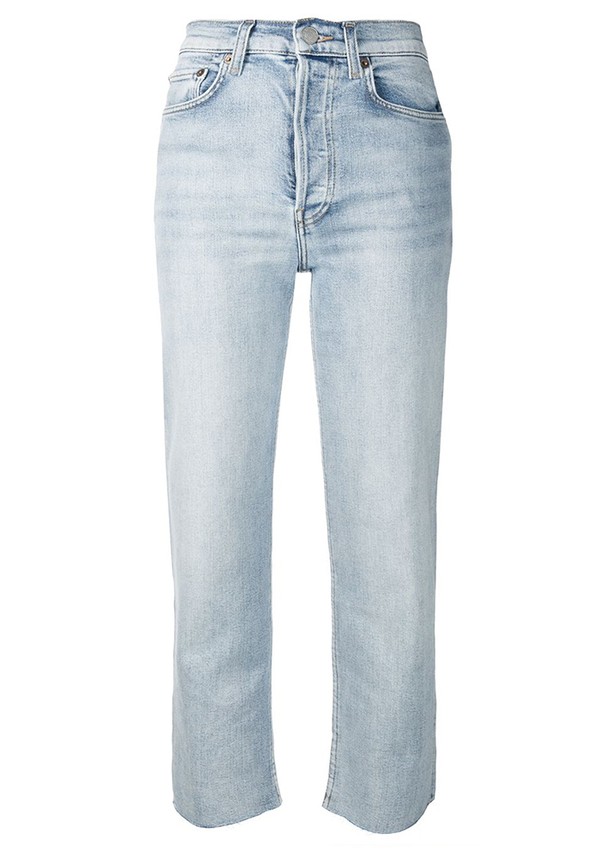 Raw Hem Cropped Jeans from RE/DONE