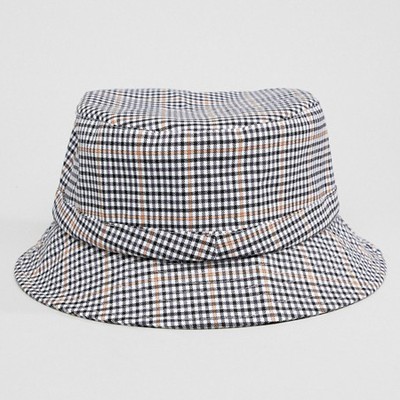 Check Bucket Hat from Asos Design