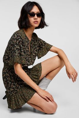 Contrasting Floral Dress from Zara