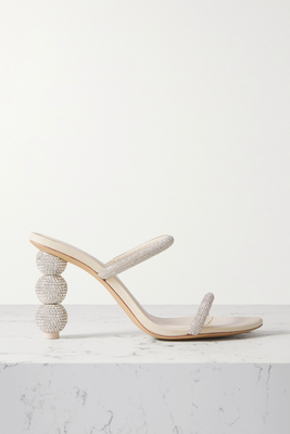 Envi Crystal-Embellished Satin Mules from Cult Gaia