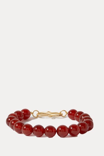 The Rose Gold-Plated Carnelian Bracelet from Lié Studio