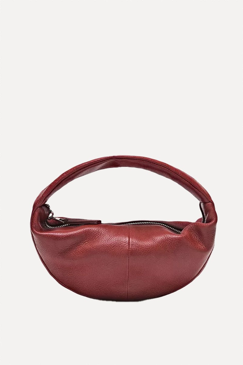Mini Nappa Leather Half-Moon Bag