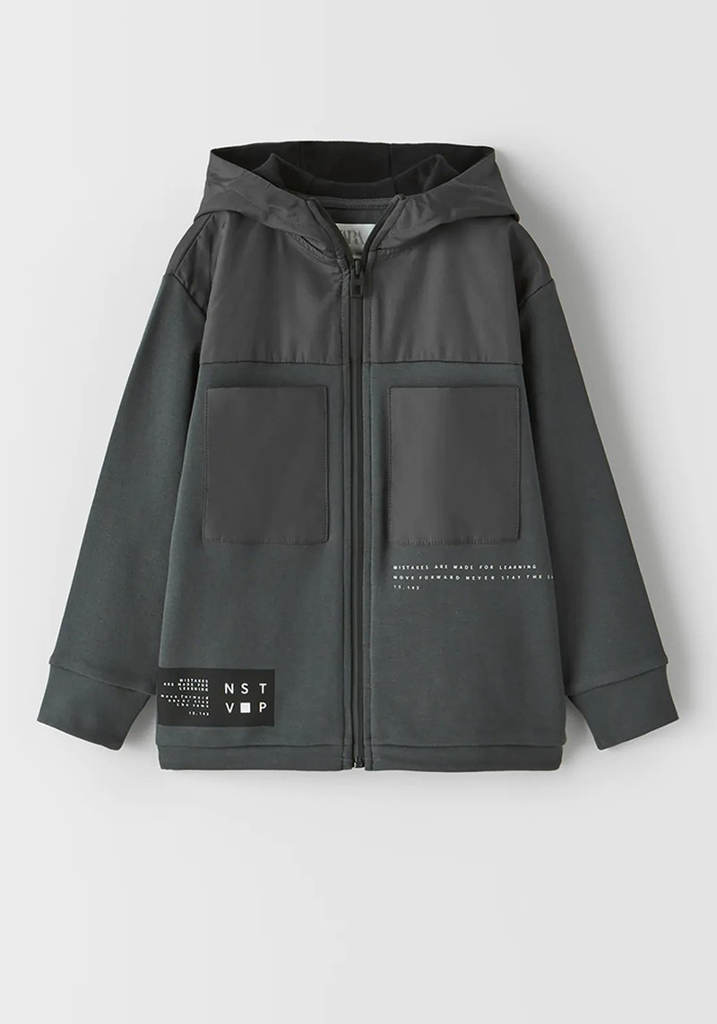 Contrast Sporty Jacket from Zara