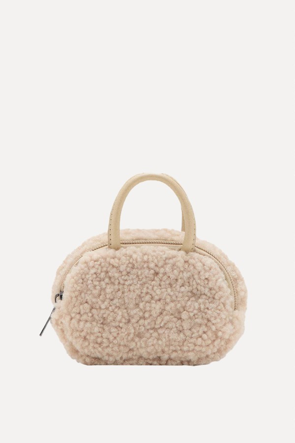 Shearling Mini Gadget Bag from Mango