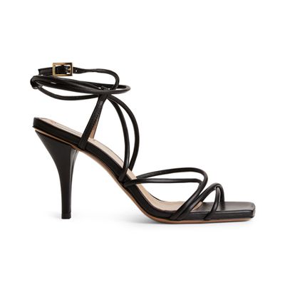 High-Heel Leather Strap Sandal from Arket