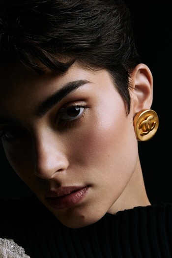 1993 Vintage Chanel Logo Clip-On Earrings, £1,375 | Chanel