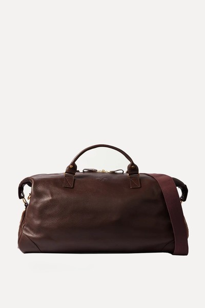 Logo-Debossed Full-Grain Leather Weekend Bag from Bennett Winch