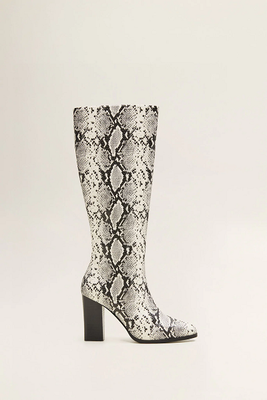 Snake-Effect Boots from Mango