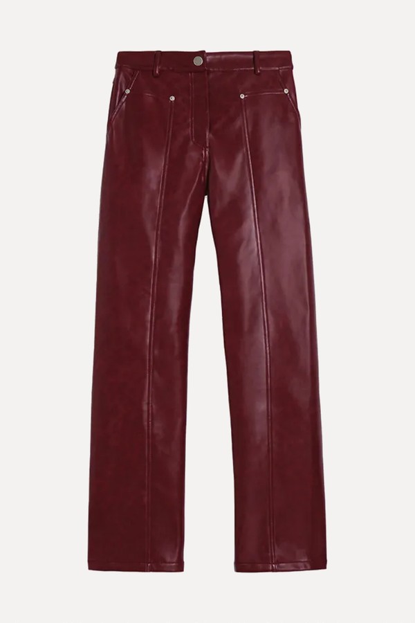 Leather Straight-Leg Trousers from Apparis