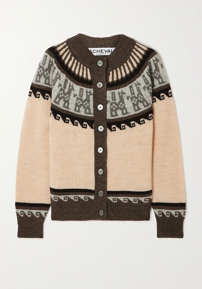 Norte Intarsia Cardigan from Acheval Pampa