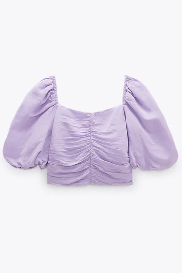 Draped Cropped Top from Zara