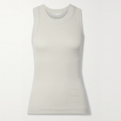 Ribbed Organic Stretch-Cotton Tank from Bite Studios