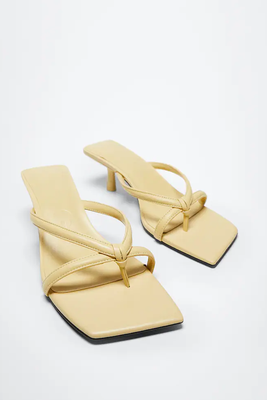 Structured Leather Sandals 