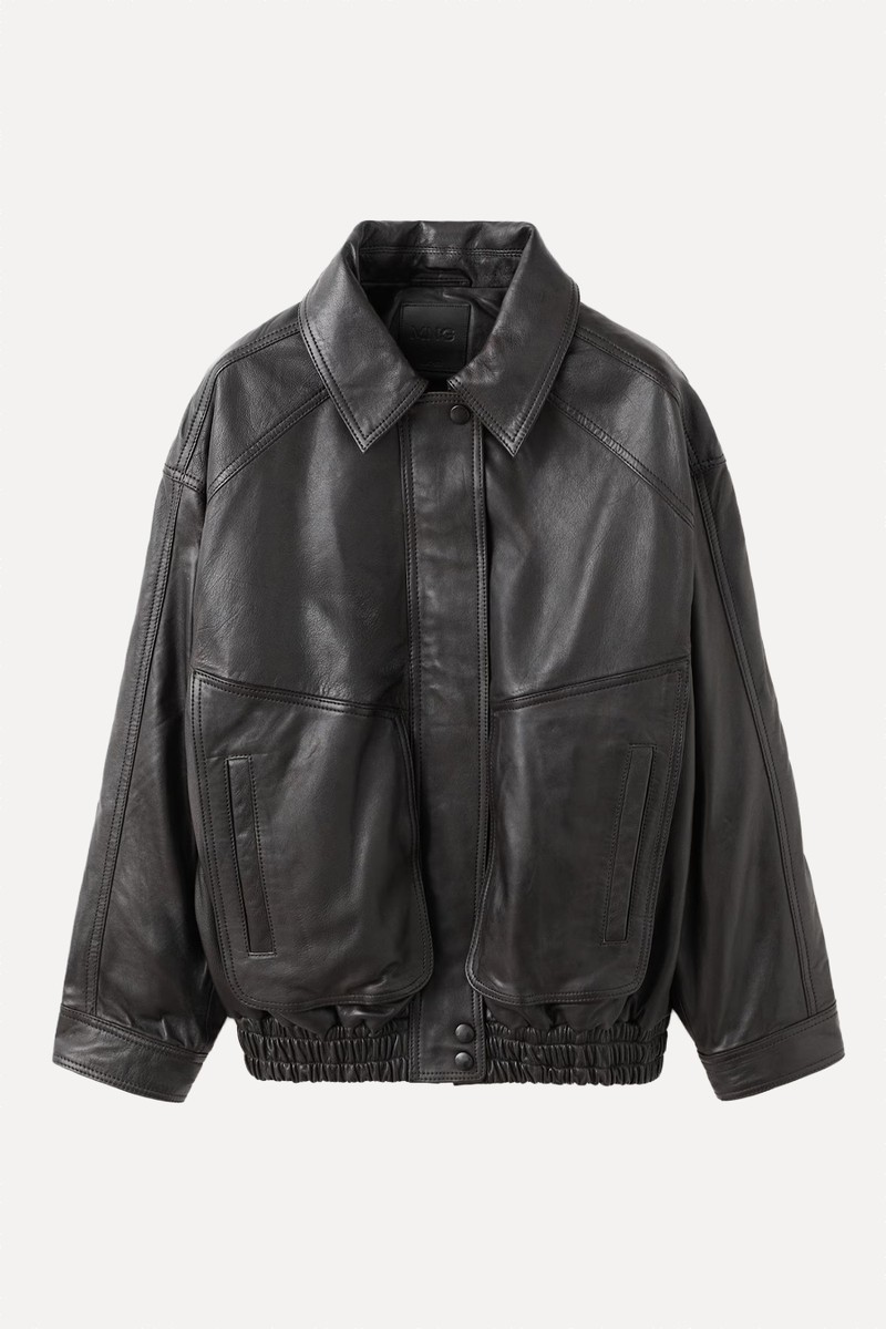 Oversized Leather Jacket