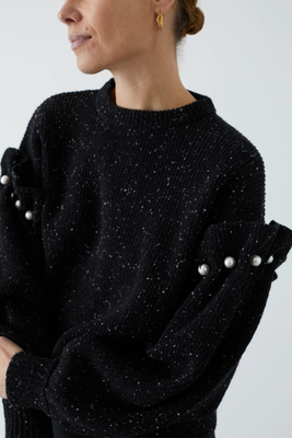 Kirsty Black Jumper from Mother Of Pearl