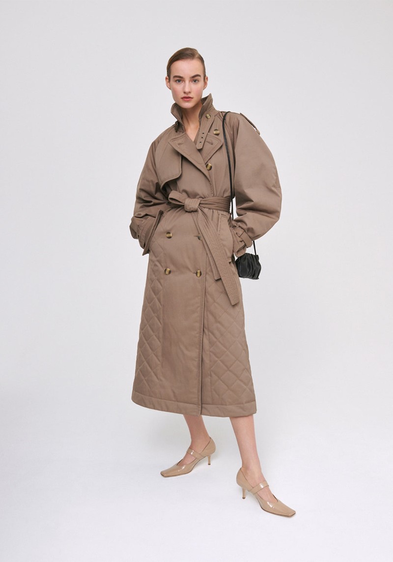 Quilted Trench Coat from Elleme